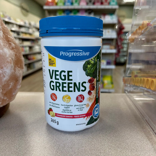 Progressive Vege Greens Strawberry Banana 265g