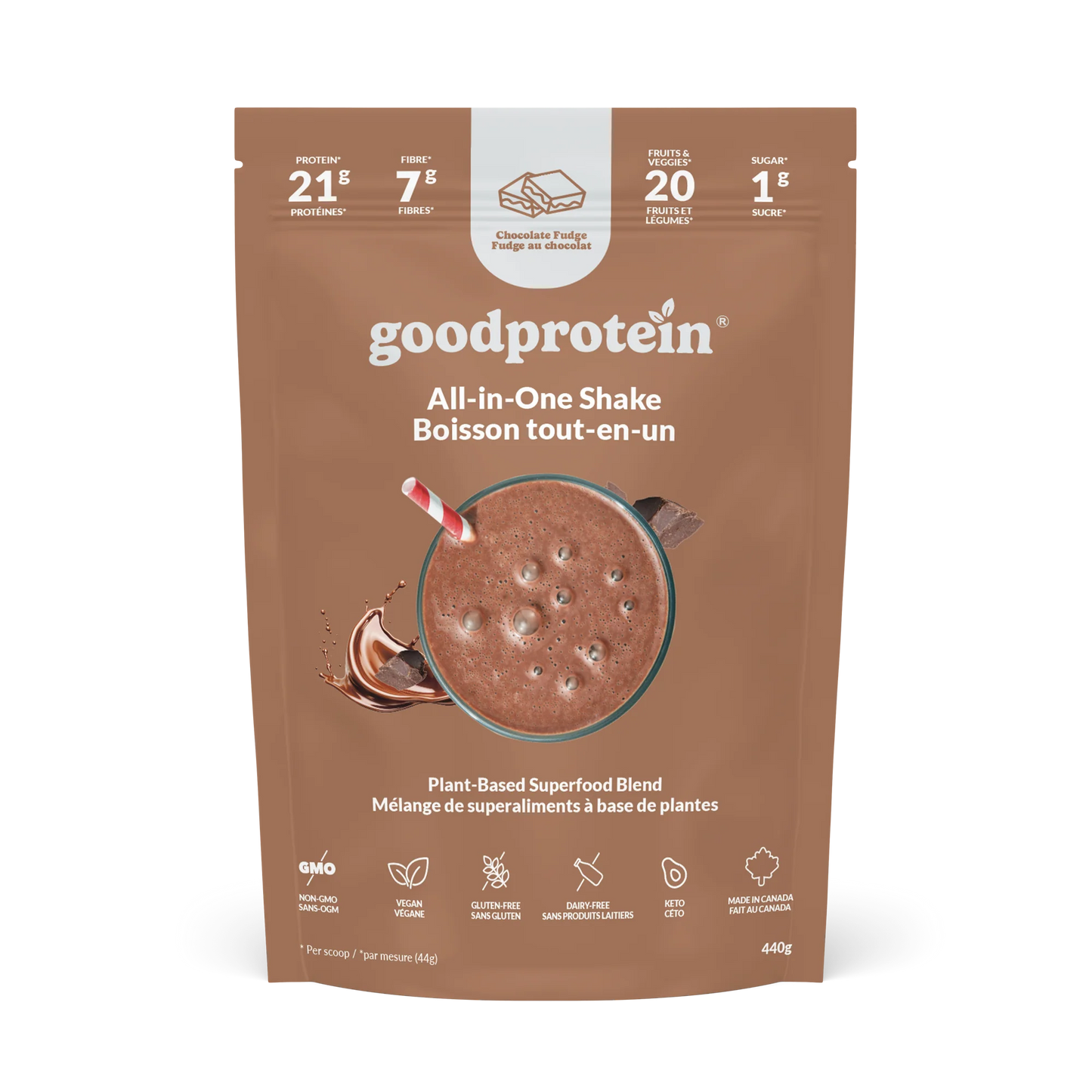 Good Protein All-in-One Choc Fudge 440g
