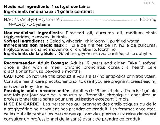 Platinum Naturals NAC 120 softgels