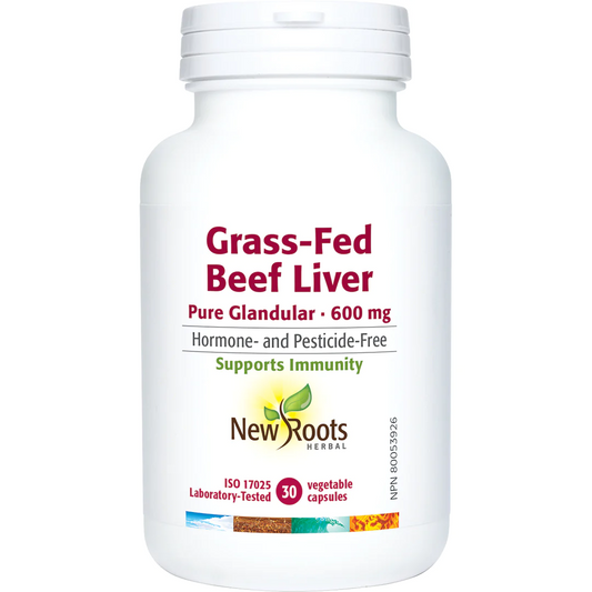 New Roots Pure Beef liver 600MG 30vcaps