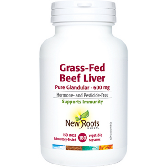 New Roots Grassfed Beef liver 600MG 180 vcaps
