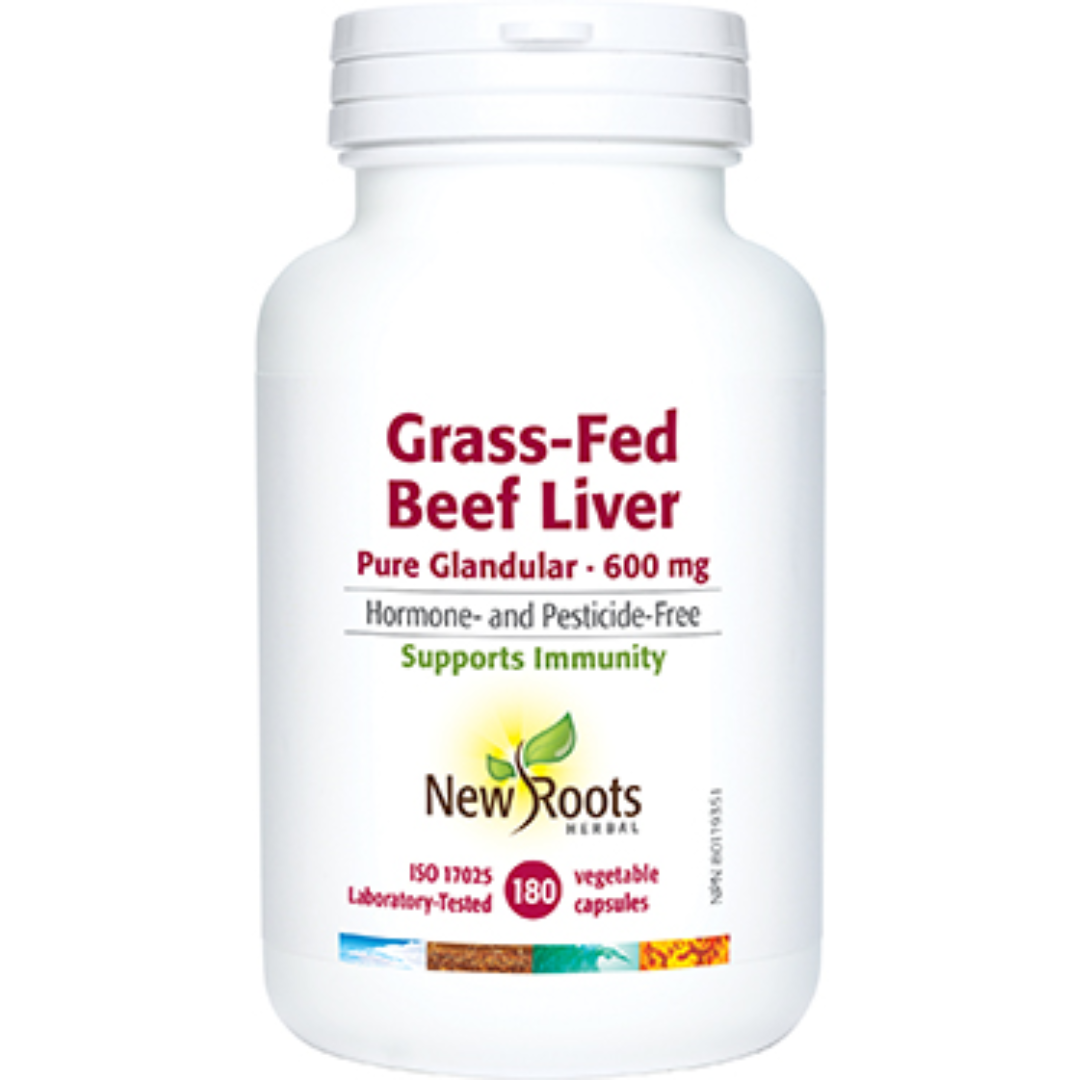 New Roots Grassfed Beef liver 600MG 180 vcaps
