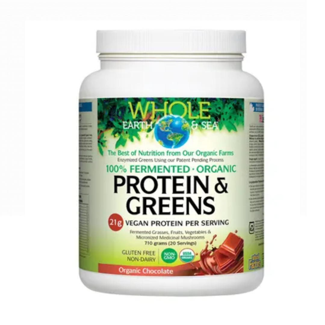 Whole Earth & Sea Organic 100% Fermented Protein & Greens Chocolate 710