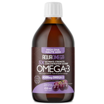 AquaOmega Omega-3 Grape Flavour 450ml