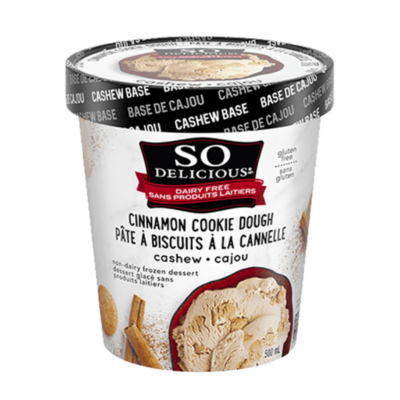 So Delicious Cinnamon Cookie Dough 500ml (Frozen)