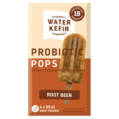 Squamish Water Kefir Pops Root Beer 4x80ml