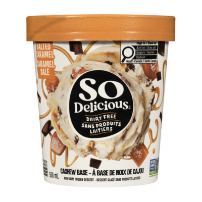 So Delicious Salted Caramel Cluster Cashew 500ml (Frozen)