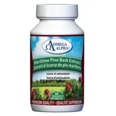 Omega Alpha Maritime Pine Bark Extract 60vcaps