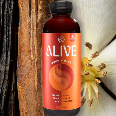 GT's Synergy Alive Root Beer Kombucha 480ml (Refrigerated)