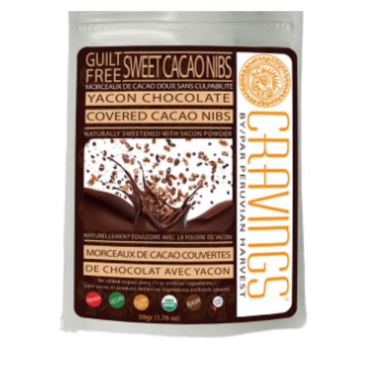 Cravings Yacon Chocolate Covered Cacao Nibs 125g