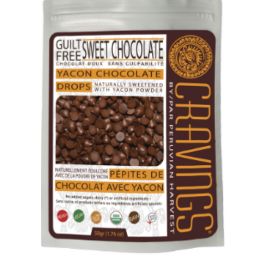 Cravings Yacon Chocolate Covered Drops 125g