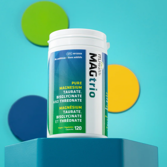 MAGtrio Pure Magnesium Taurate, Bisglycinate and L- Threonate 120vcap