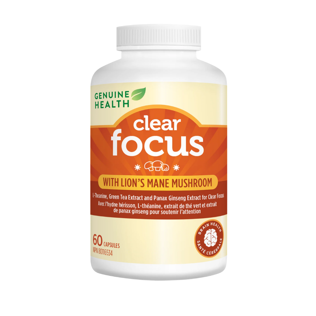 Genuine Health Clear Focus with Lion's Mane  60vcap
