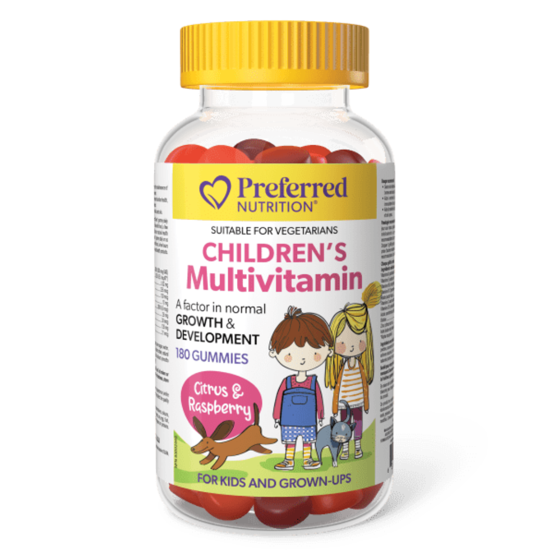 Preferred Nutrition Children's Multivitamin 180 Gummies Citrus & Raspbery