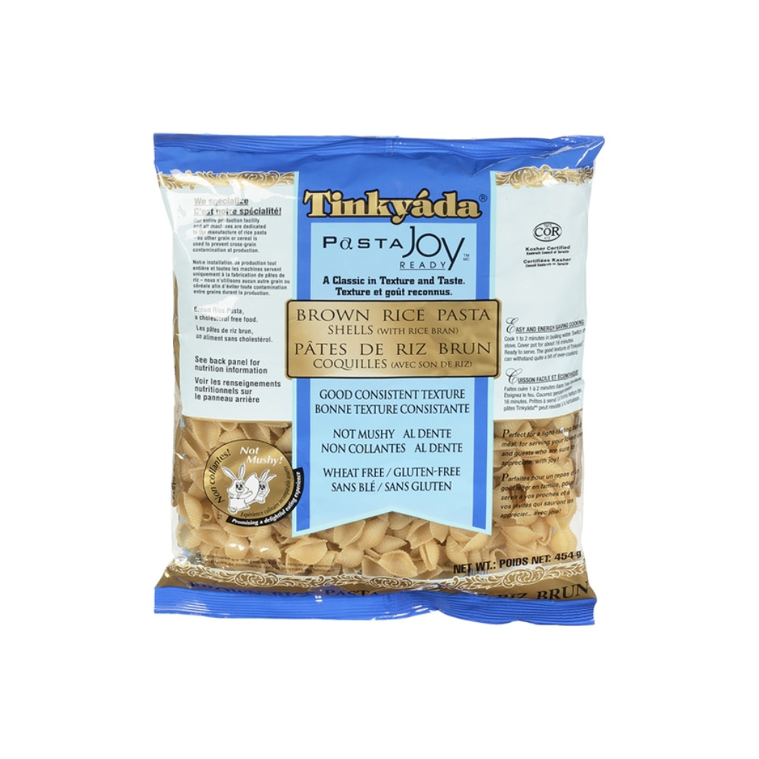 Tinkyada Rice Pasta Shells With Bran 454g