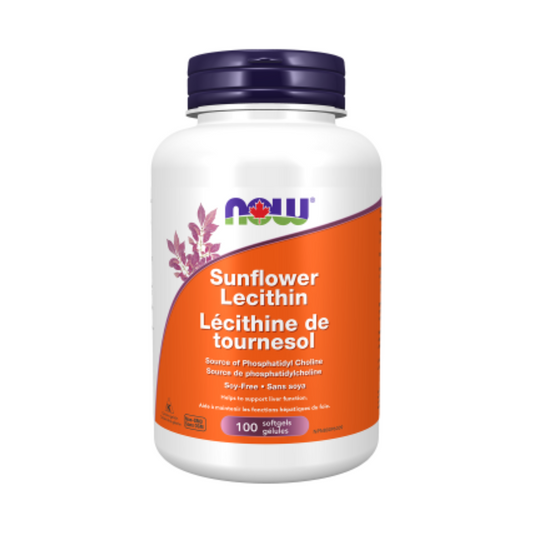 Now Sunflower Lecithin 100 Soft Gels
