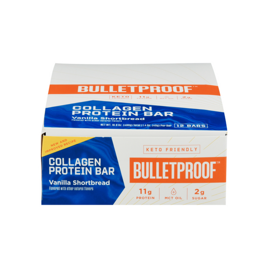 BulletProof Collagen Protein Bar Case Vanilla Shortbread (12)