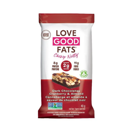 Love Good Fats Dark Cranberry Almond Bar