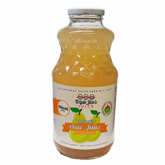 Triple Jim's Organic Pear Juice 946ml