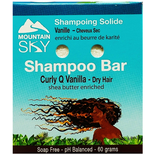 Mountain Sky Shampoo Bar Curly Q Vanilla-Dry Hair 60g