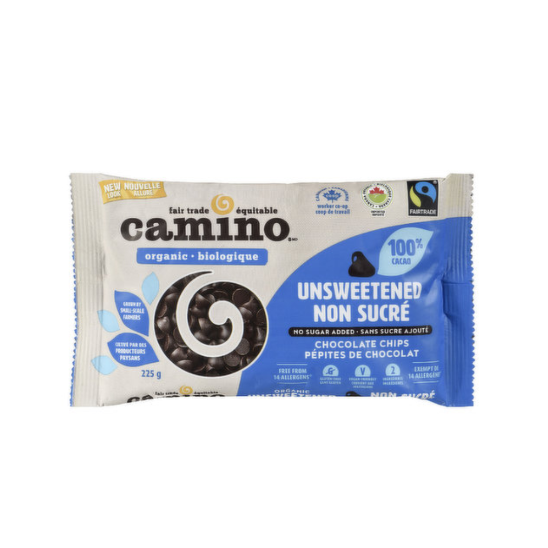 Camino Unsweetened Chocolate Chips (Organic) 225g