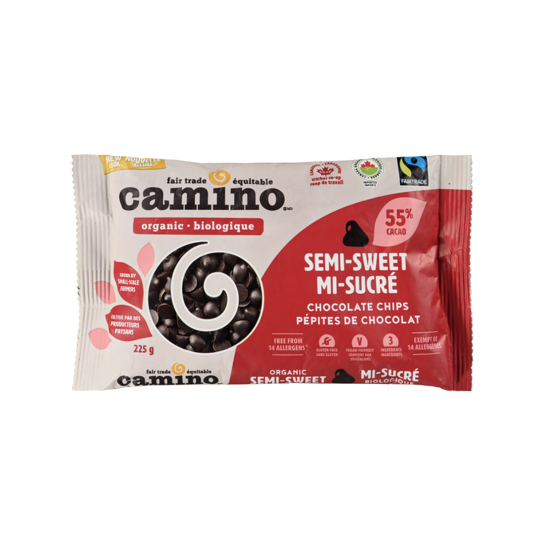 Camino Chocolate Chips Semi-Sweet (Organic) 225g