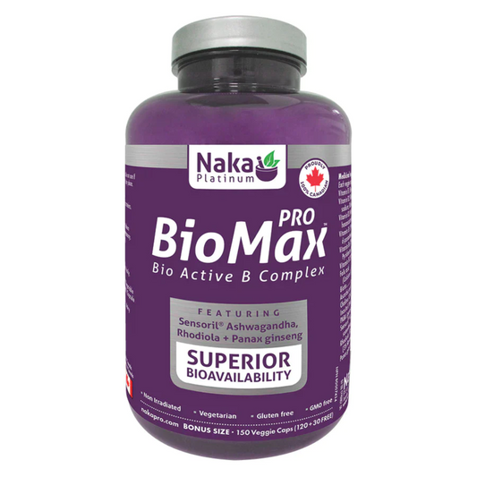 Naka BioMax Bio Active B Complex 150 VegCaps