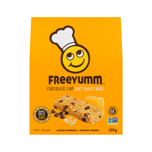 FreeYumm Chocolate Chip Soft Baked Bars 135g