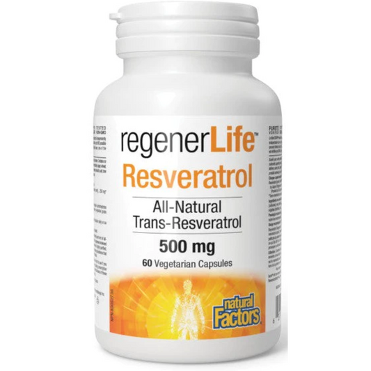 Natural Factors Regenerlife Resveratrol 60 Veg Capsules