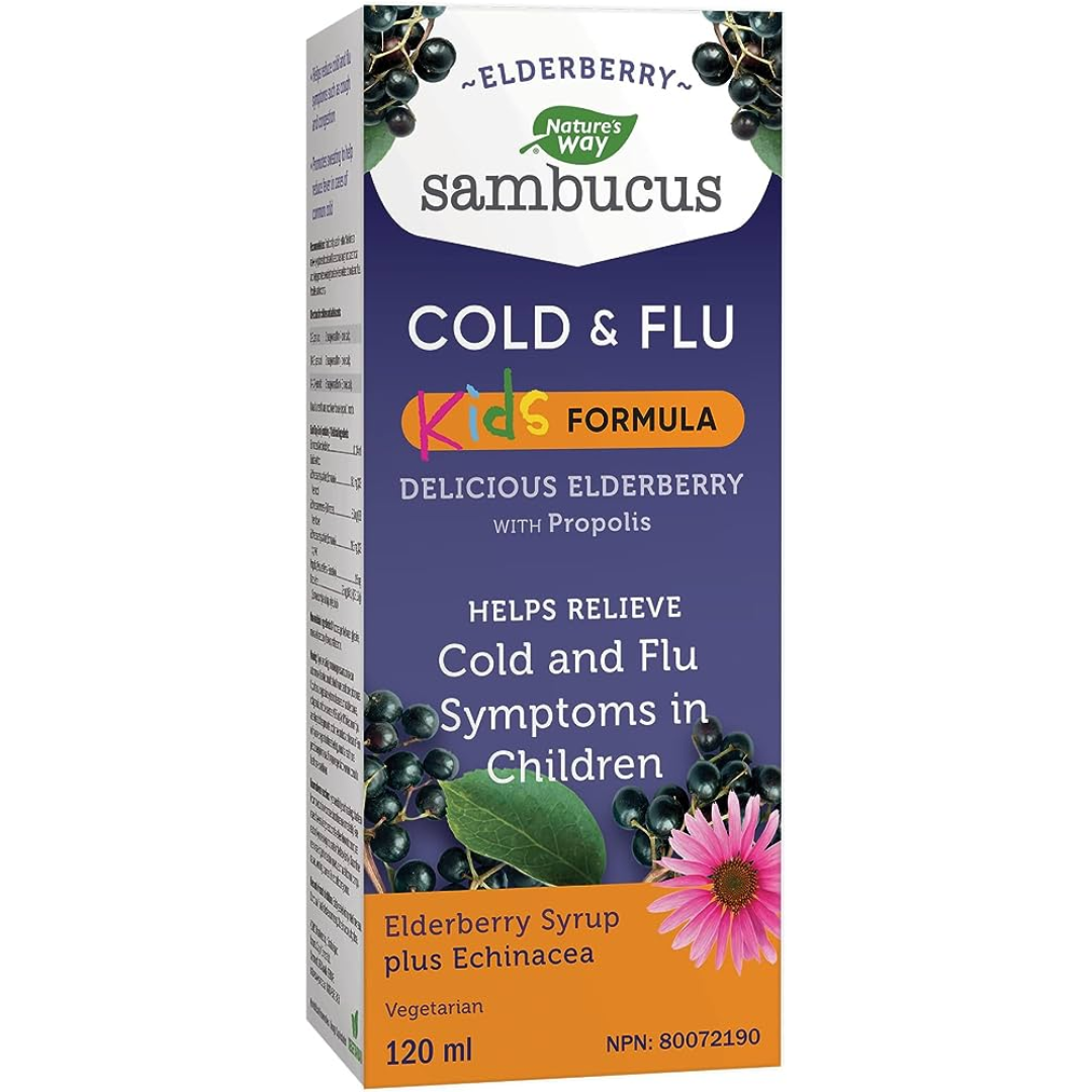 Nature's Way Elderberry Sambucus Kids Organic Syrup 120ml