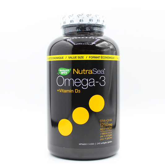 Nutra Sea Omega + Vitamin D Lemon 240 Softgels