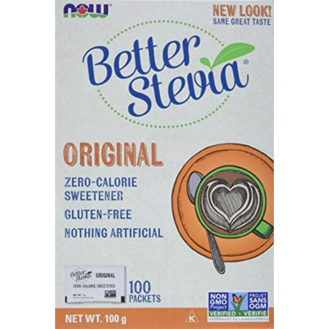Now Better Stevia Extract 100 Packets