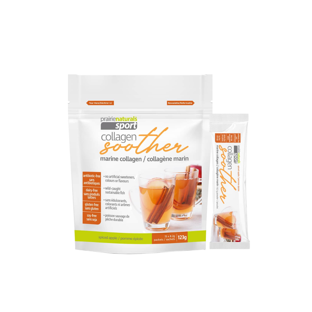 Prairie Naturals Collagen Soother Spiced Apple 15 Sachets