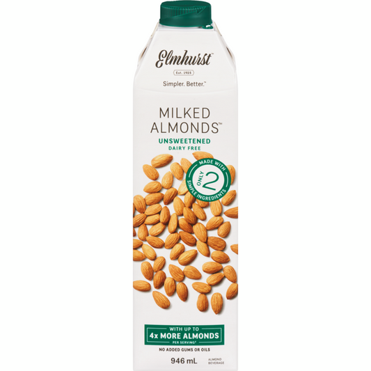 Elmhurst Milked Unsweetened Almonds 946ml