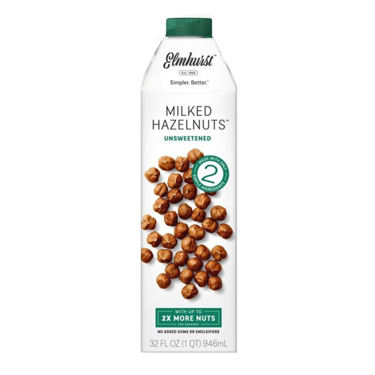 Elmhurst Milked Unsweetened Hazelnuts 946ml