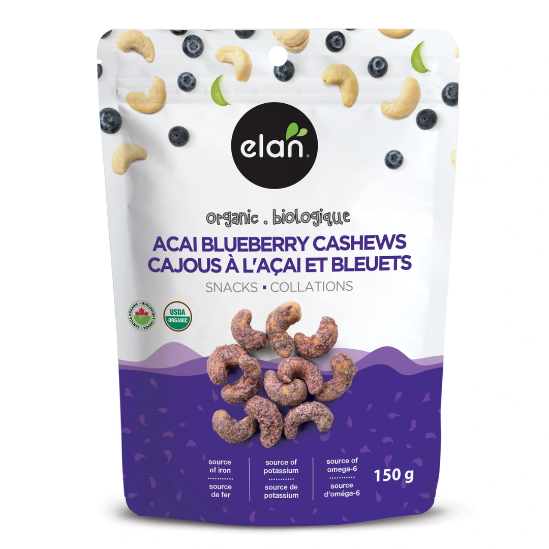 Elan Organic Acai Blueberry Cashews 150g