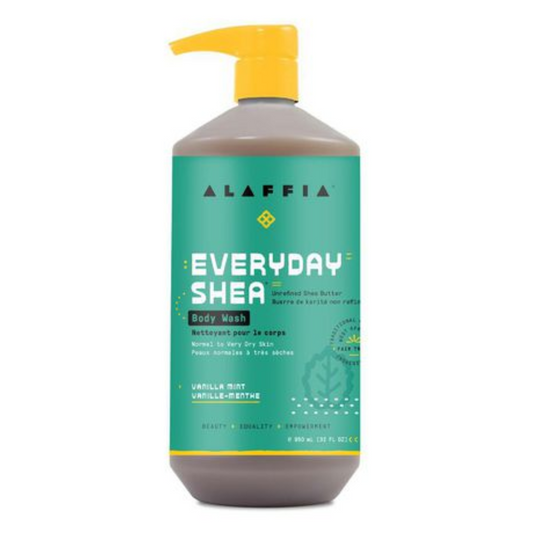 Alaffia Everyday Shea Vanilla Mint Body Wash 946ml