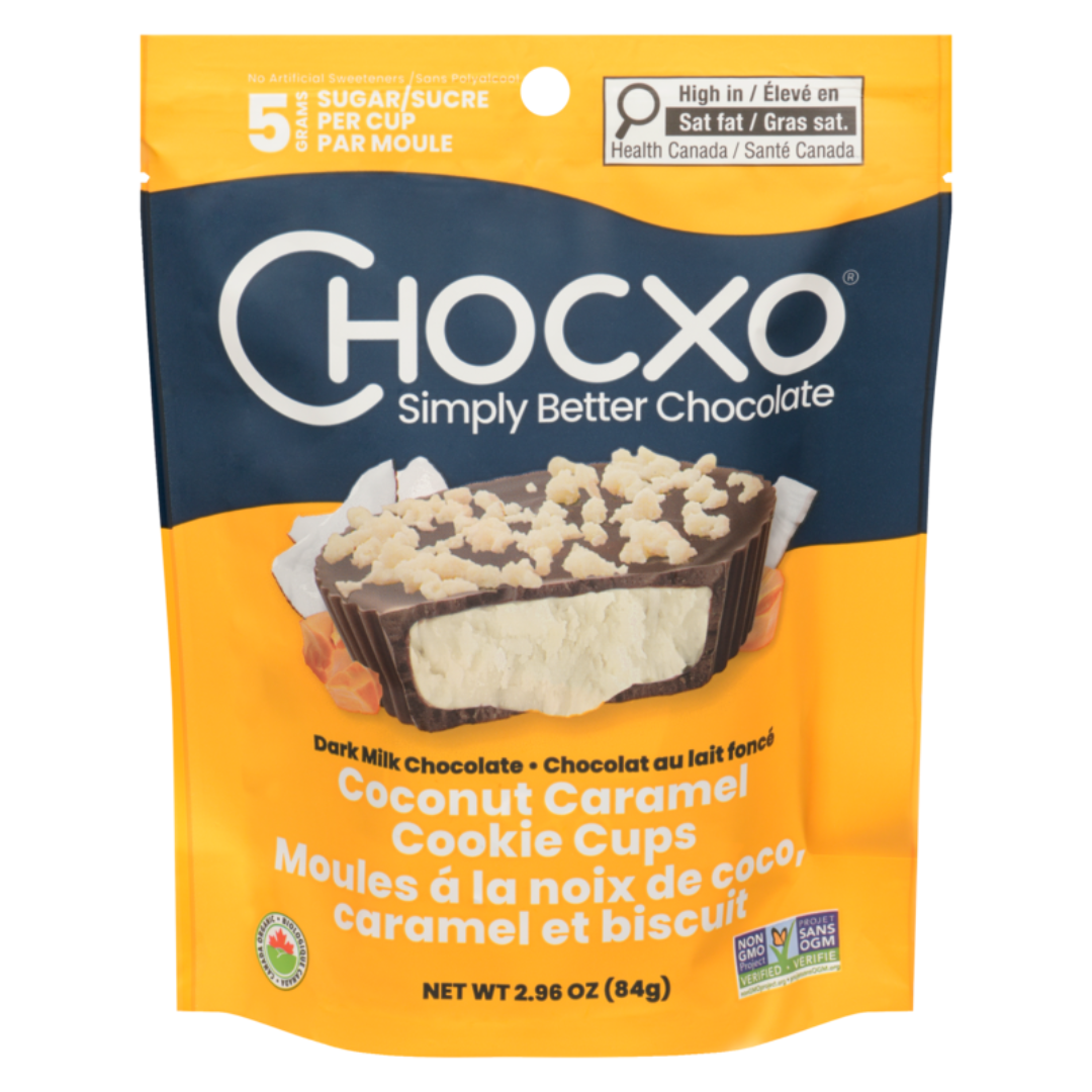 ChocXo Coconut Caramel Cookie Cup Single Serve 14g
