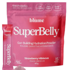 Blume SuperBelly Gut Building Hydration Powder 60 g Strawberry Hibiscus