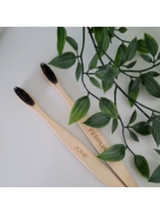 Bamboo Toothbrush - charcoal