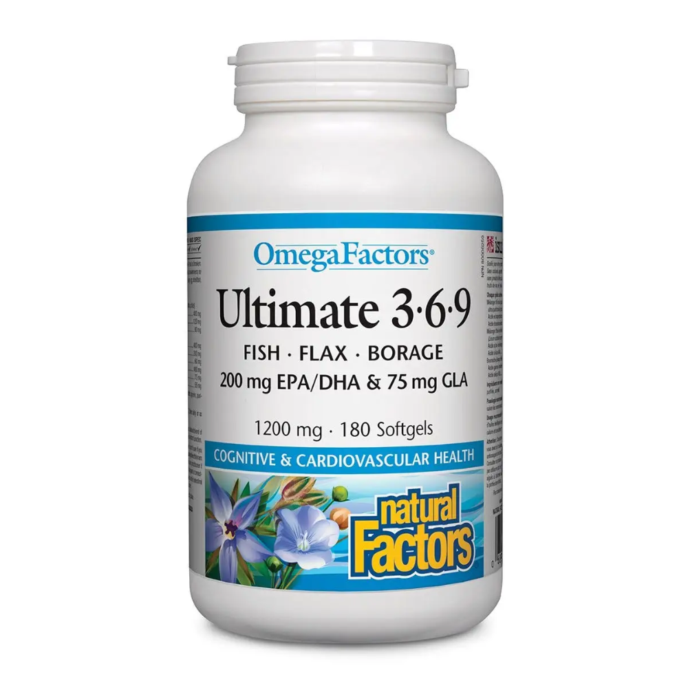 Natural Factors Omega Factors Ultimate 3.6.9 180 softgels