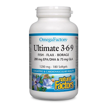 Natural Factors Omega Factors Ultimate 3.6.9 180 softgels