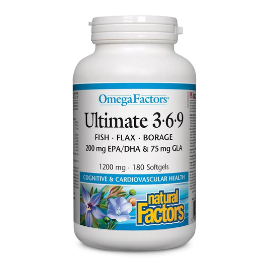 Natural Factors Omega Factors Ultimate 3.6.9 180 softgels