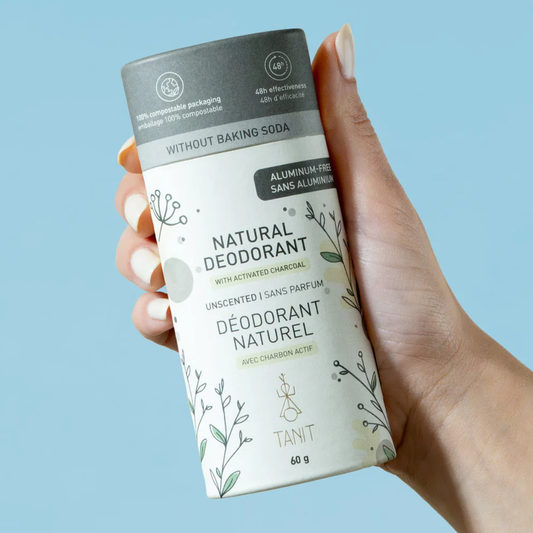 Tanit Deodorant Unscented with Charcoal 60g