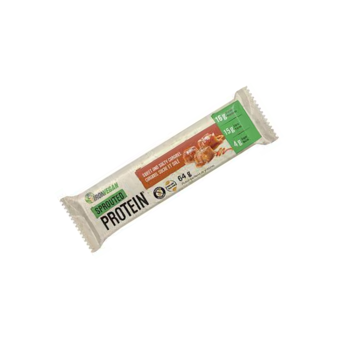 Iron Vegan Sprouted Protein Sweet & Salty Caramel Bar