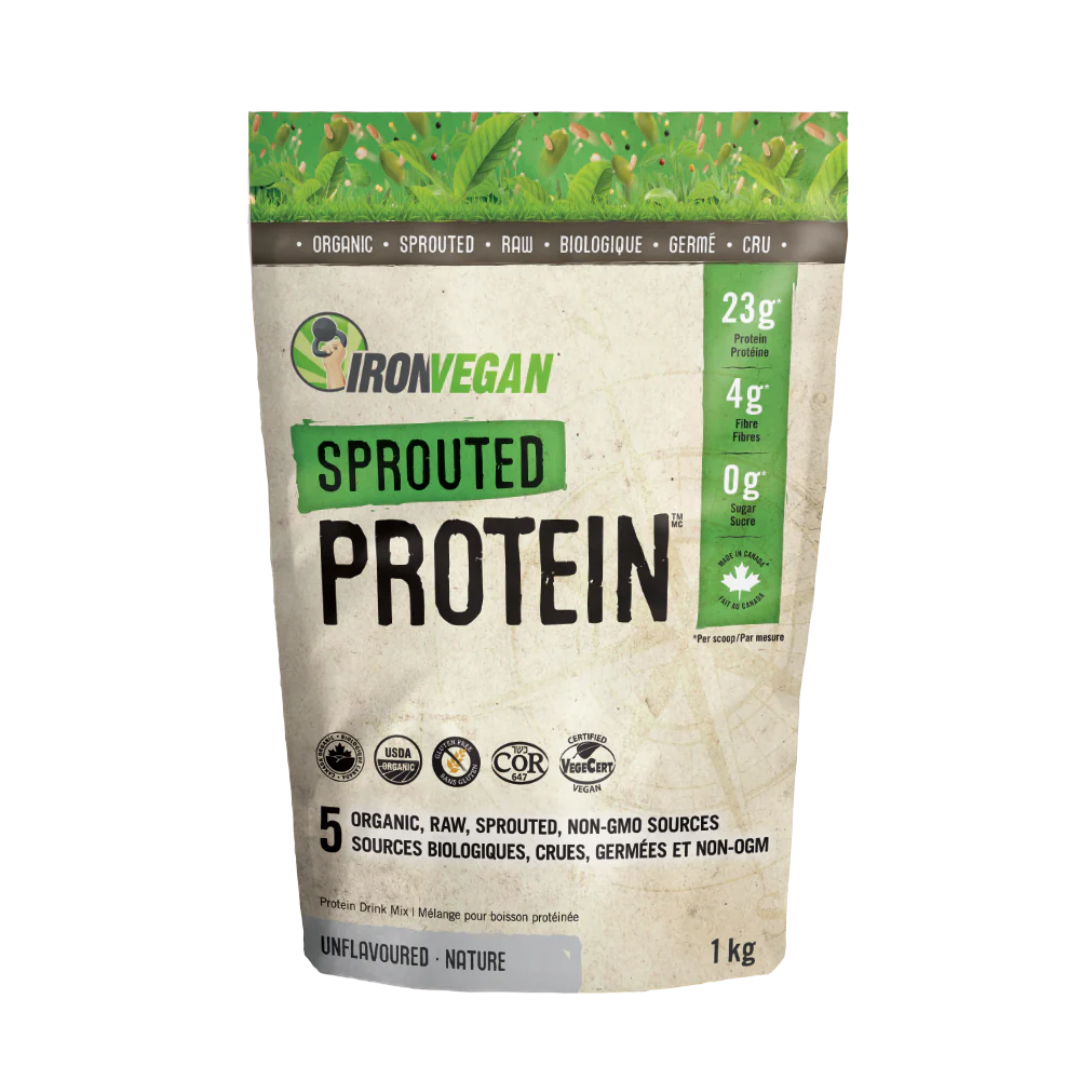 Iron Vegan Sprouted Protein Unflavoured 1kg