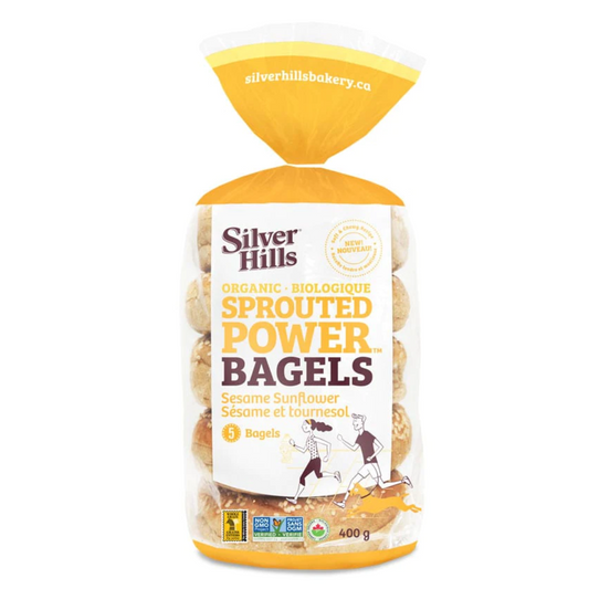 Silver Hills Organic Sesame Sunflower Sprouted Bagels 400g