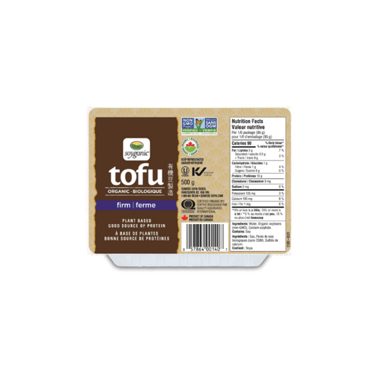 Soyganic Organic Firm Tofu 500g Refrigerated