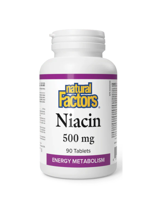 Natural Factors Niacin 500mg 90 Capsules