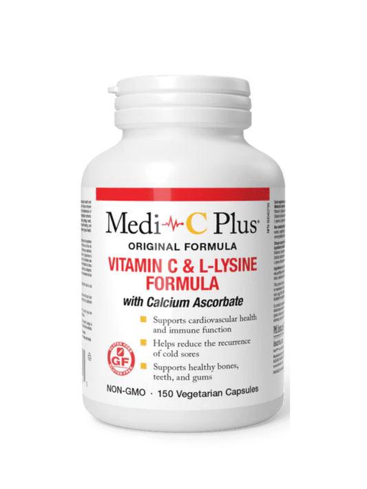 Medi-C Plus  Vitamin C & L-Lysine Formula w/Calcium Ascorbate 150vcap